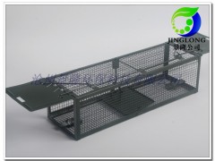 景隆2012新款高灵敏度安全实用环保双开门捕鼠笼驱鼠器图1