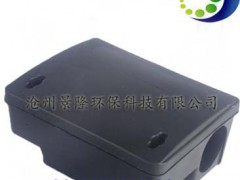 供应景隆中号诱饵盒 带锁黑色塑料鼠盒图1
