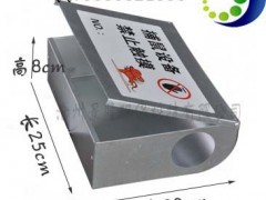 弧形粘鼠板护罩盒 镀锌板材质毒饵站图2