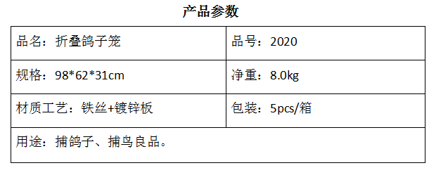 2020鸽子笼