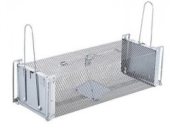 洁万家高灵敏双开门踏板式捕鼠器图1